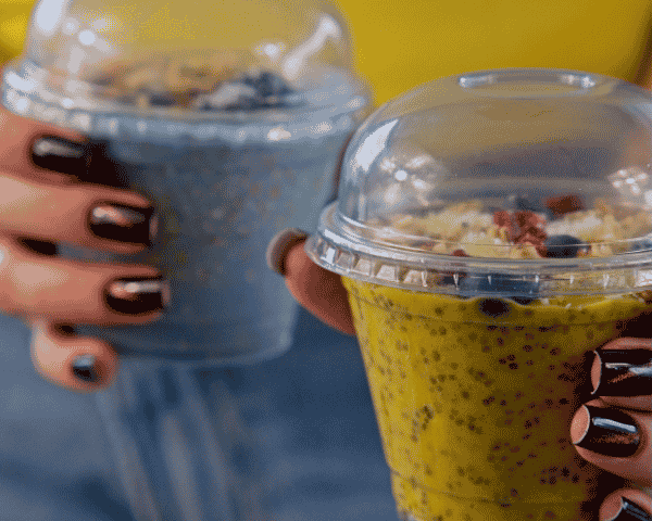 Chia pudding on the go